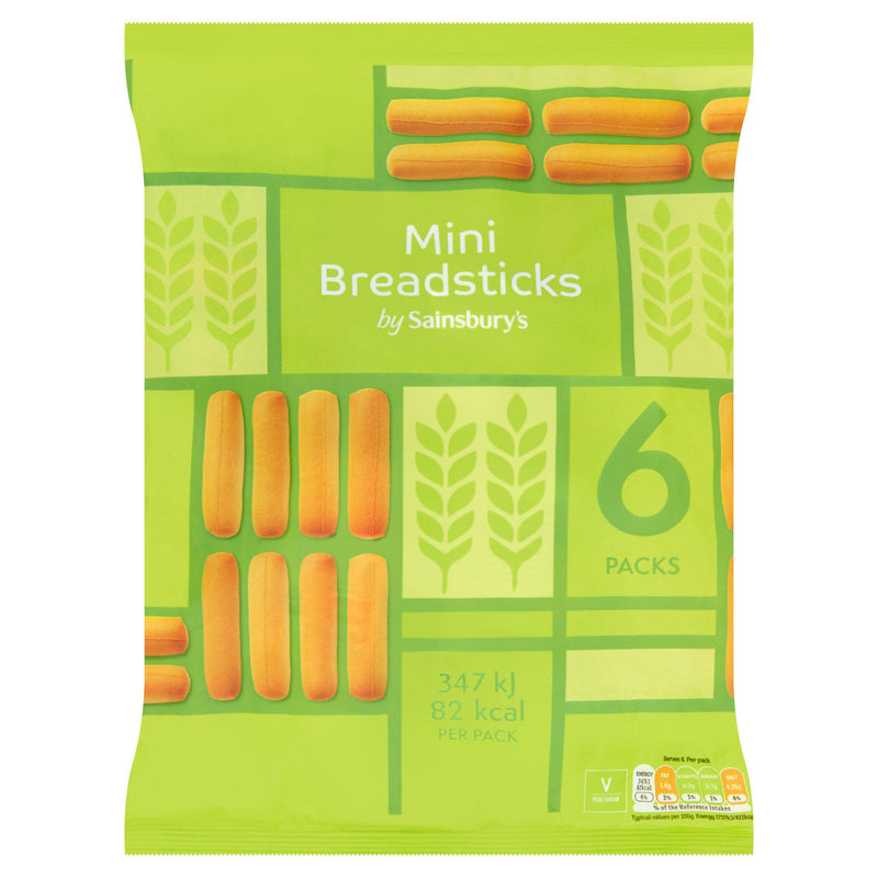 Sainsbury's mini breadsticks 6x20g 120g - British product