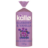 Kallo blueberry vanilla rice cakes 131g, UK version