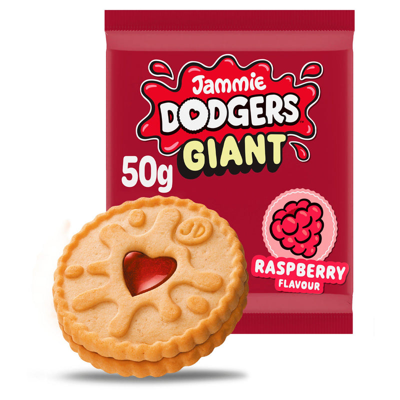 Jammie Dodgers giant raspberry flavour biscuit 50g, UK version