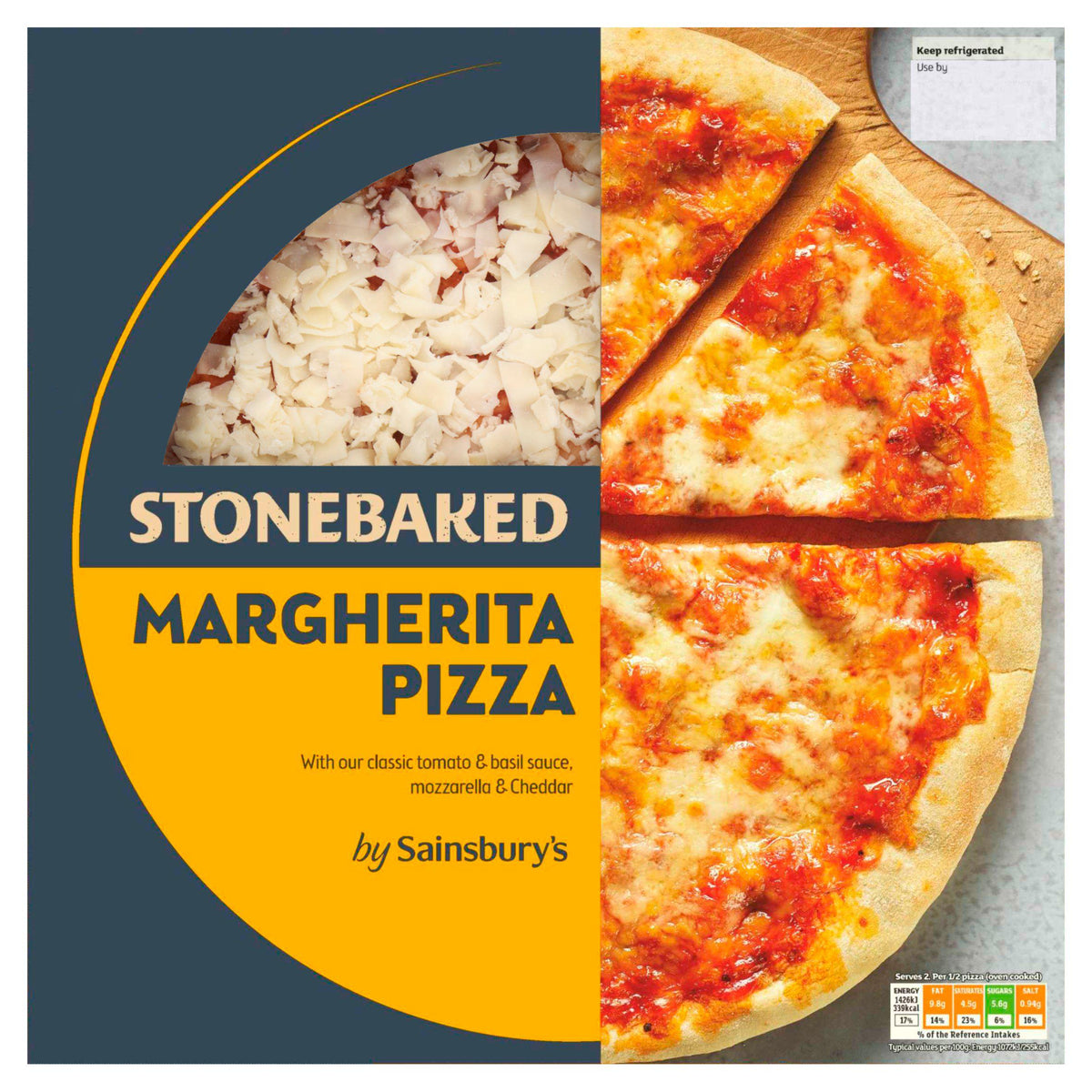 Sainsbury's Margherita pizza 265g (British brand)