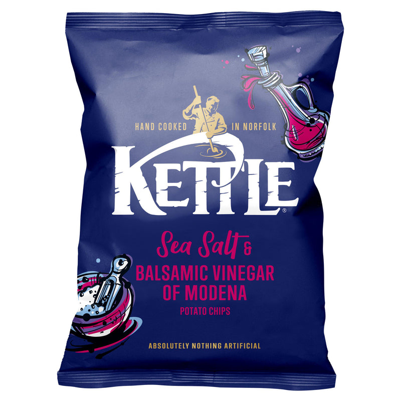 Kettle Chips Sea Salt & Balsamic Vinegar of Modena Sharing Crisps 130g