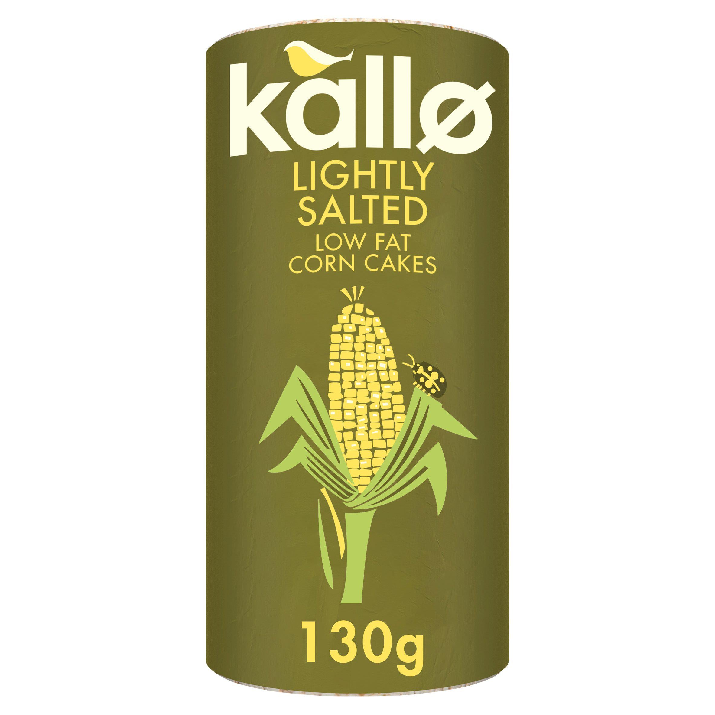 Kallo lightly salted corn cakes 130g, imported from the UK
