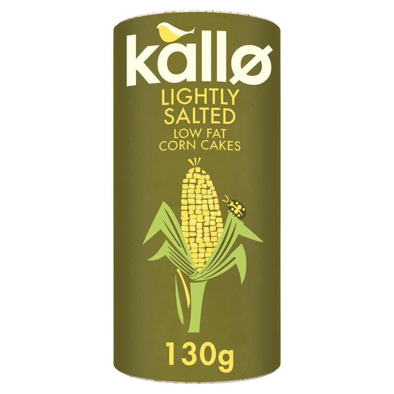 Kallo lightly salted corn cakes 130g, imported from the UK