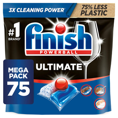Sainsburys Finish Ultimate All In One Fresh Dishwasher Tablets 75- Buy online at McGrocer