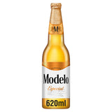 Modelo Especial premium lager beer bottle 620ml (British brand)