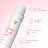 Dove whole body deodorant spray raspberry and rose 150ml (British brand)