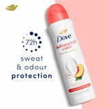 Dove antiperspirant deodorant spray Peach & White Blossom 200ml, UK version