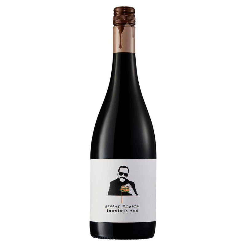 Greasy Fingers red wine Shiraz Grenache 75cl, imported from the UK