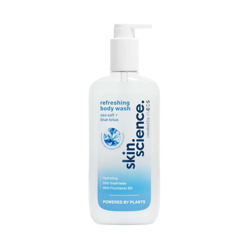Ineos Skin Science Sea Salt Blue Lotus body wash 500ml, imported from the UK