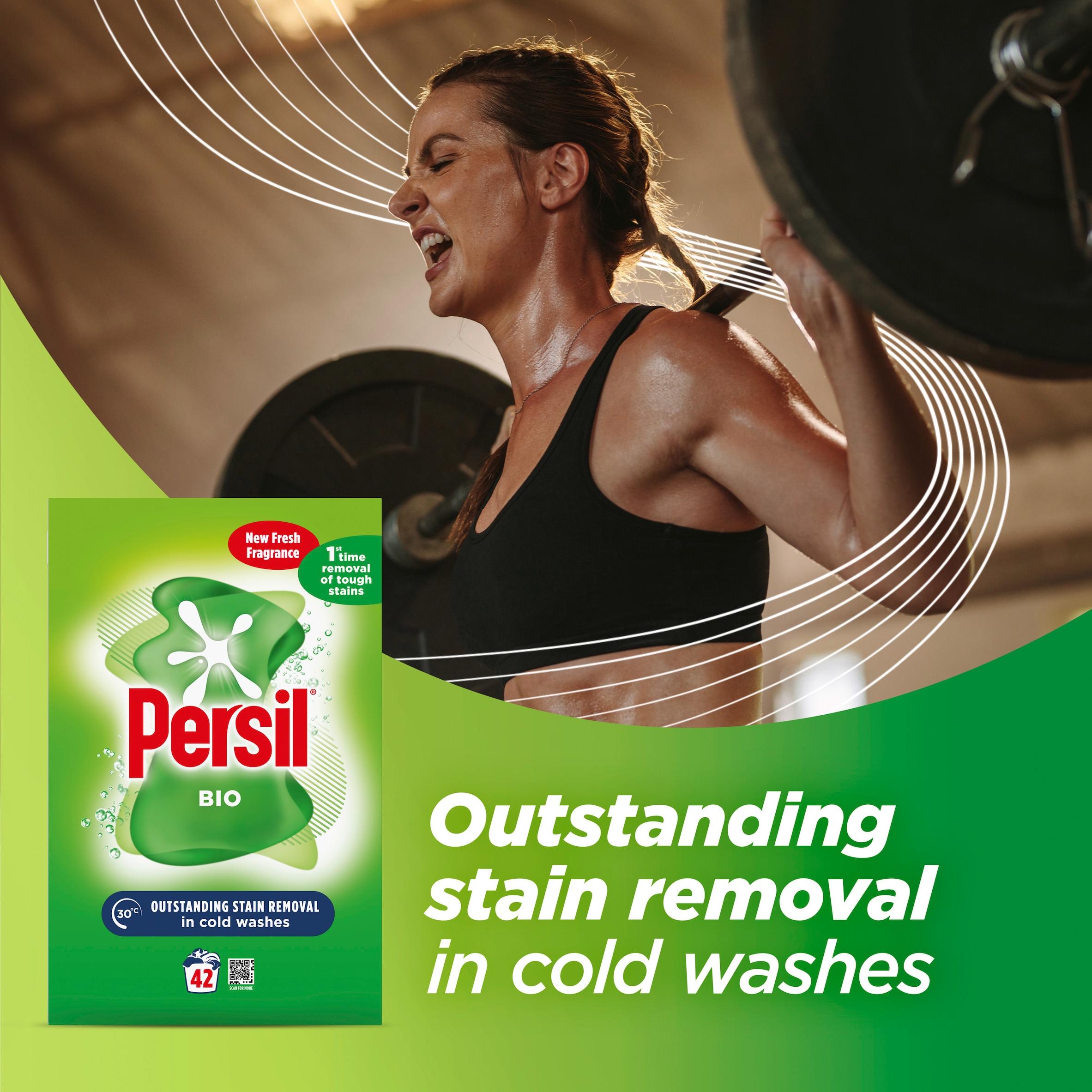 Persil laundry detergent powder Bio 2.1kg 42 washes, imported from the UK