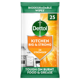 Dettol Big & Strong kitchen cleaning wipes 25s - British product