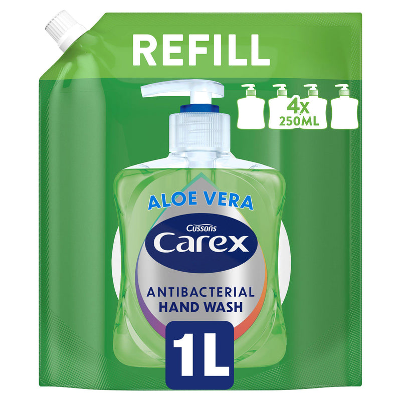 Carex Aloe Vera hand wash refill 1L, UK version