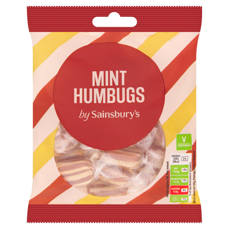 Sainsbury's Mint Humbugs 200g (British brand)