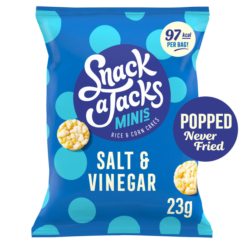 Snack a Jacks salt and vinegar rice cakes 23g (British brand)