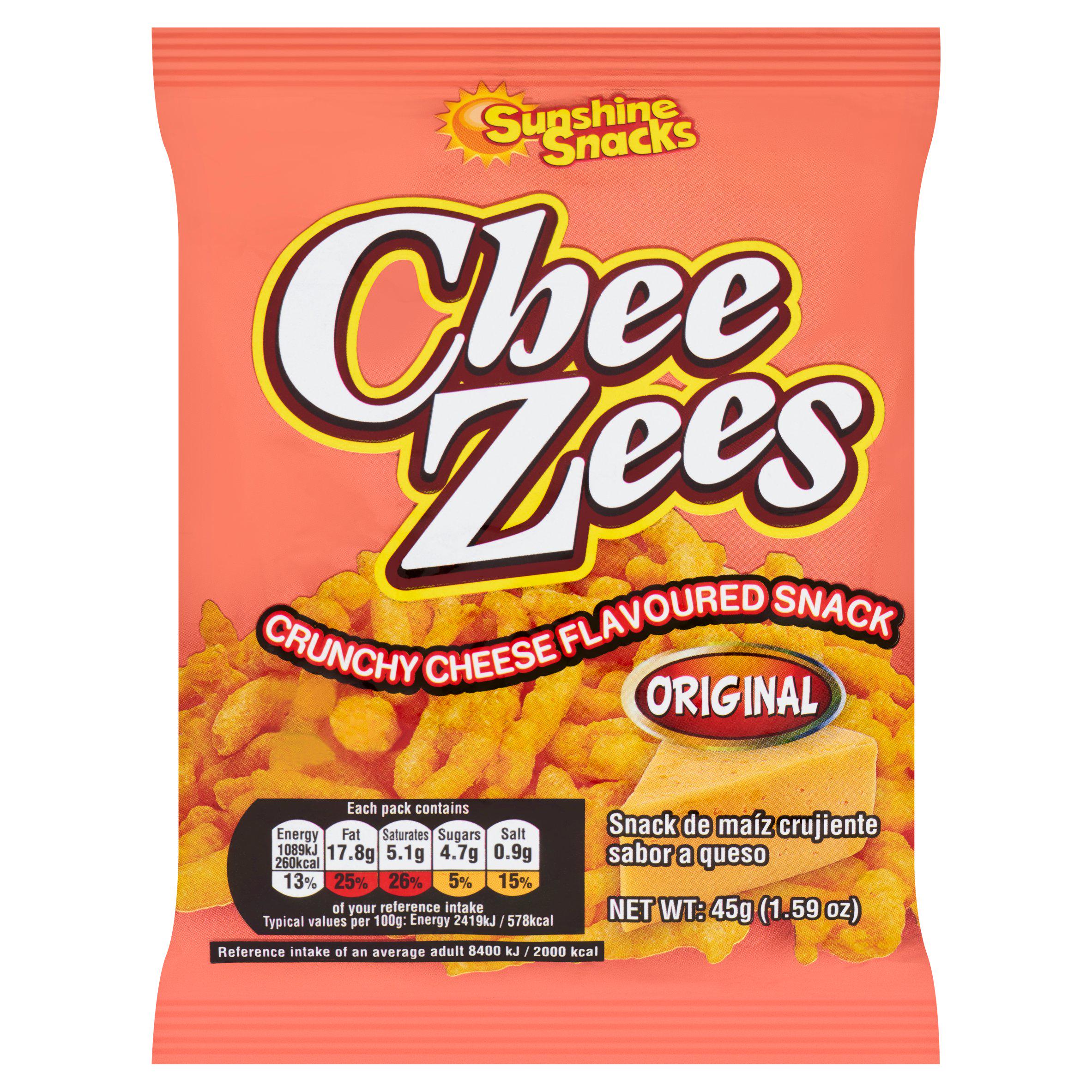 Cheezees Original cheese twists 45g - British product
