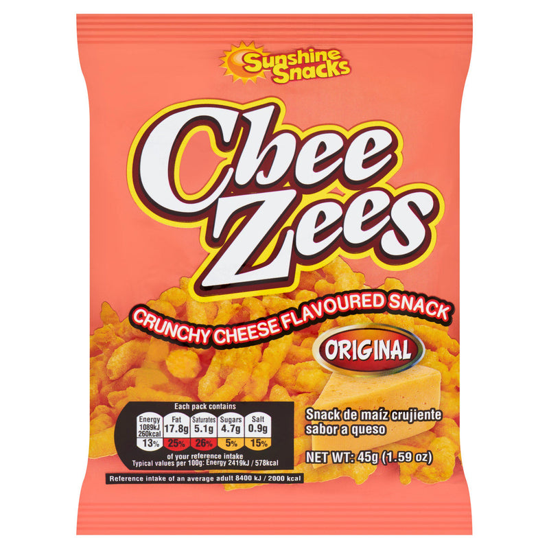 Cheezees Original cheese twists 45g - British product