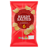 Sainsbury's ready salted crisps multipack 6x25g, UK version