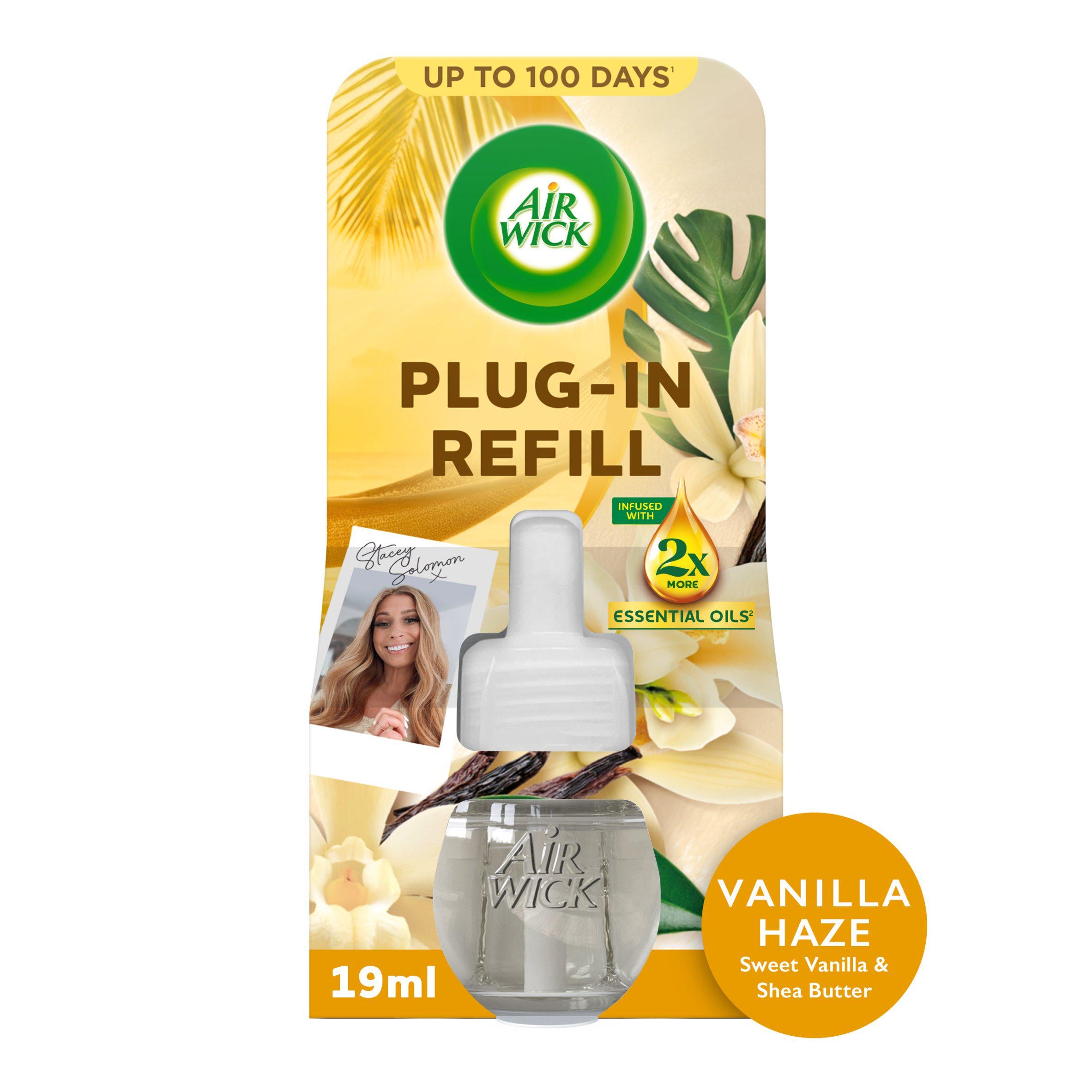 Air Wick plug-in refill sweet vanilla shea butter 19ml - British product