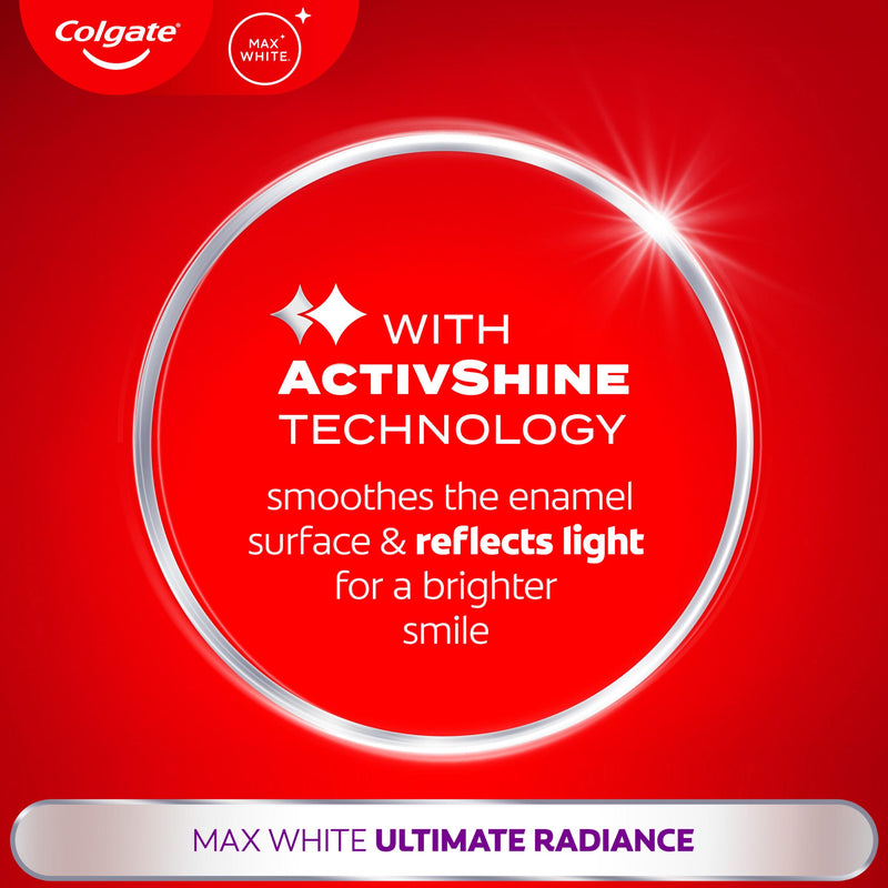 Colgate Max White whitening toothpaste 75ml, imported from the UK