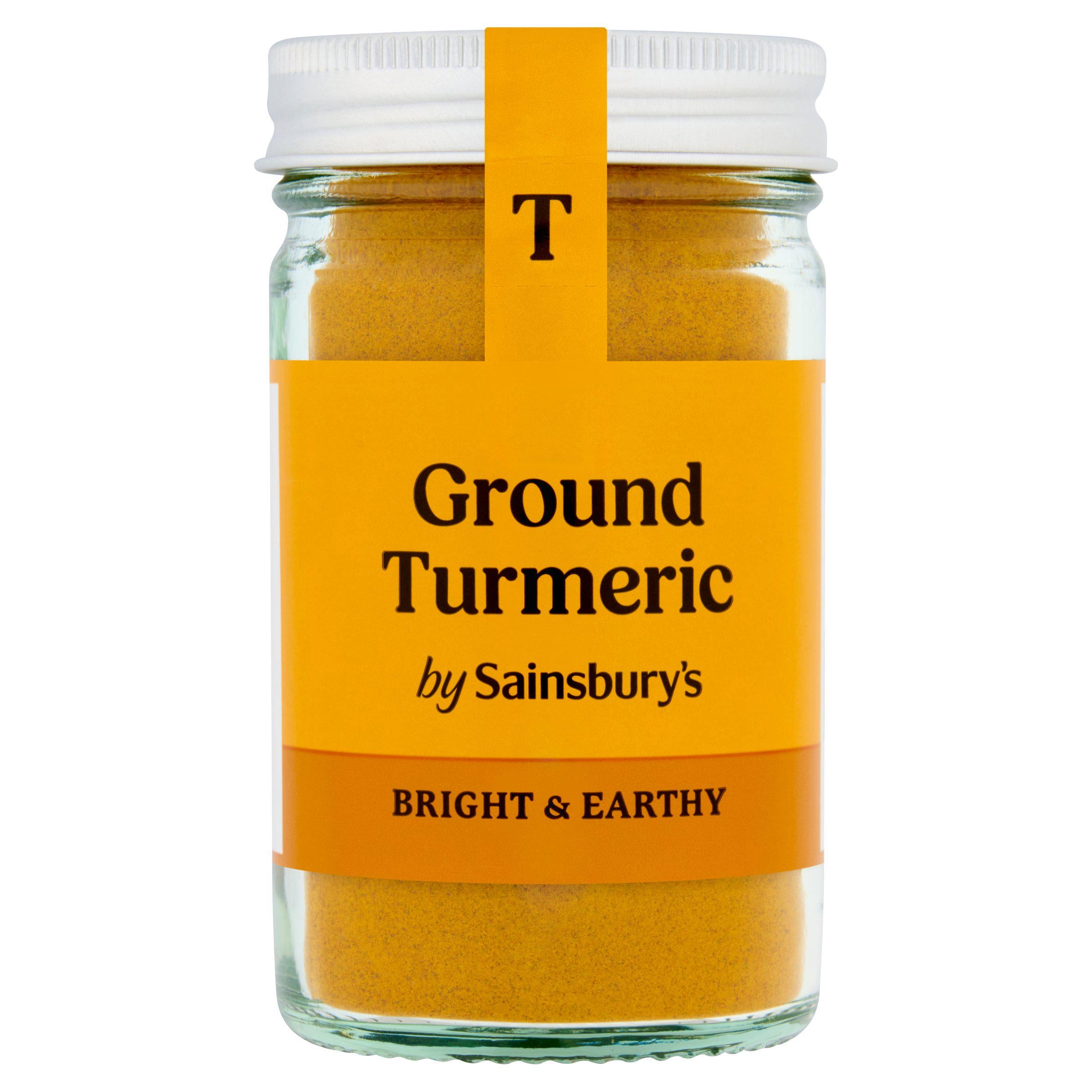 Sainsbury's ground turmeric 48g jar, imported from the UK