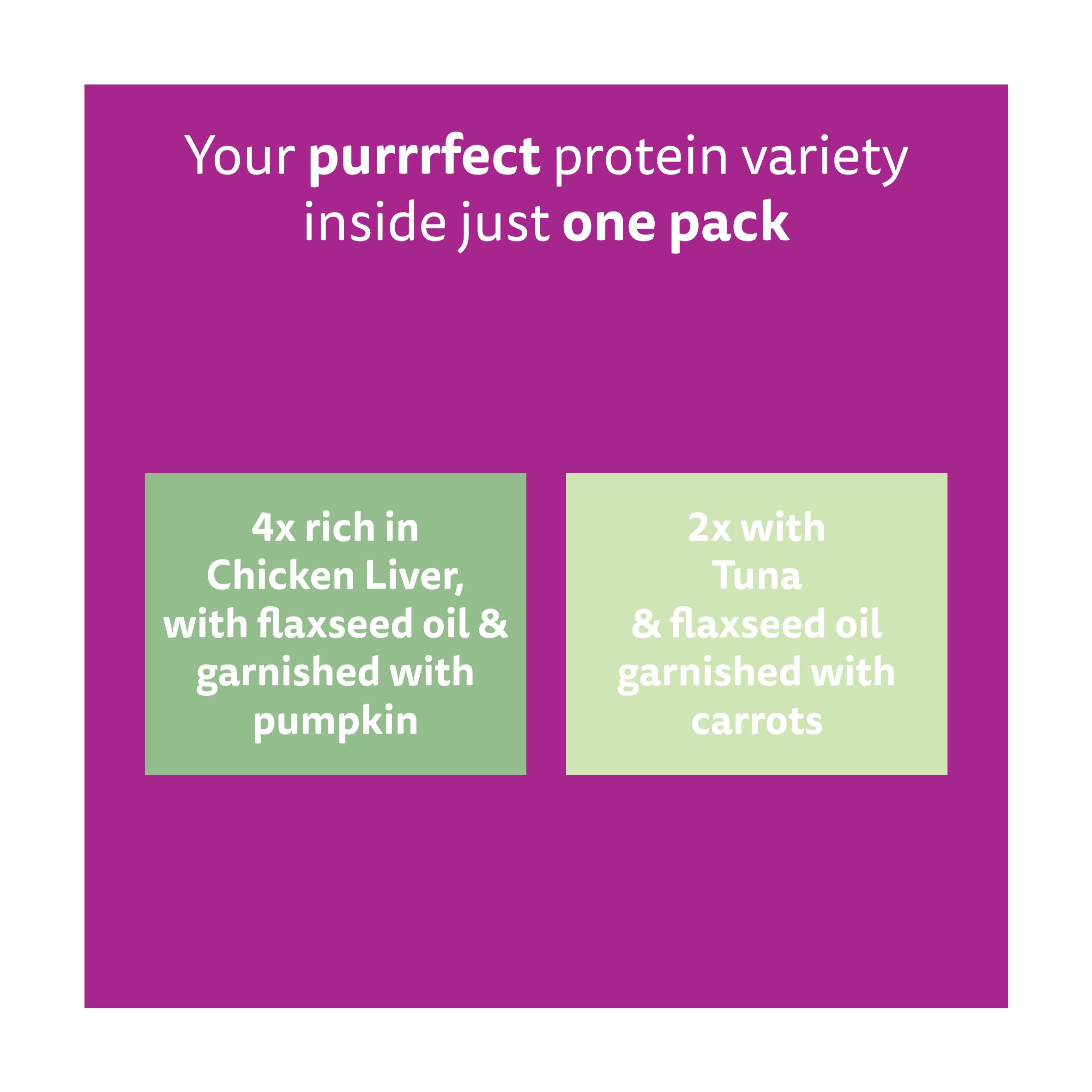 Whiskas Superfoods wet cat food pouches 6x50g mixed selection (British brand)