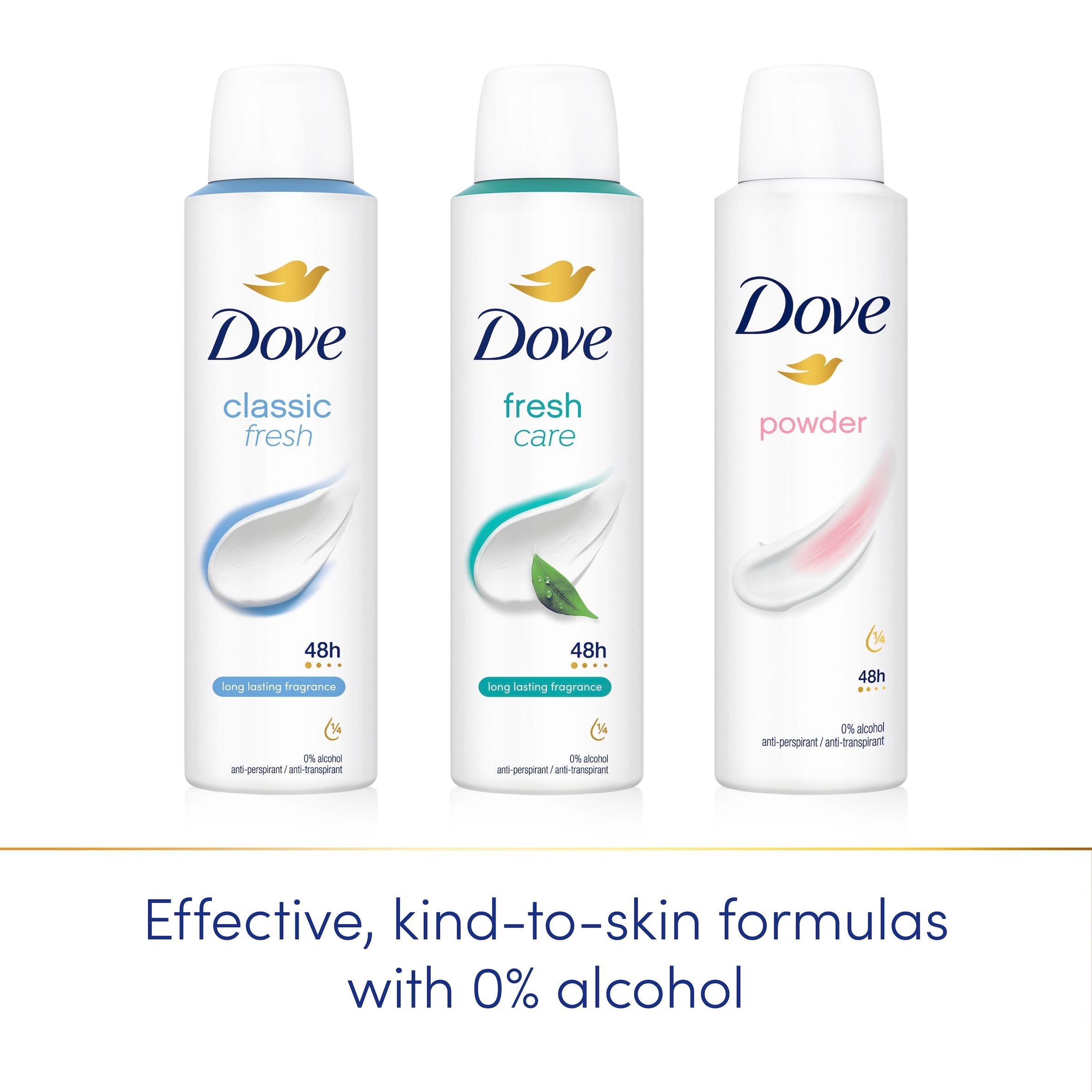 Dove classic antiperspirant deodorant spray 150ml - British product