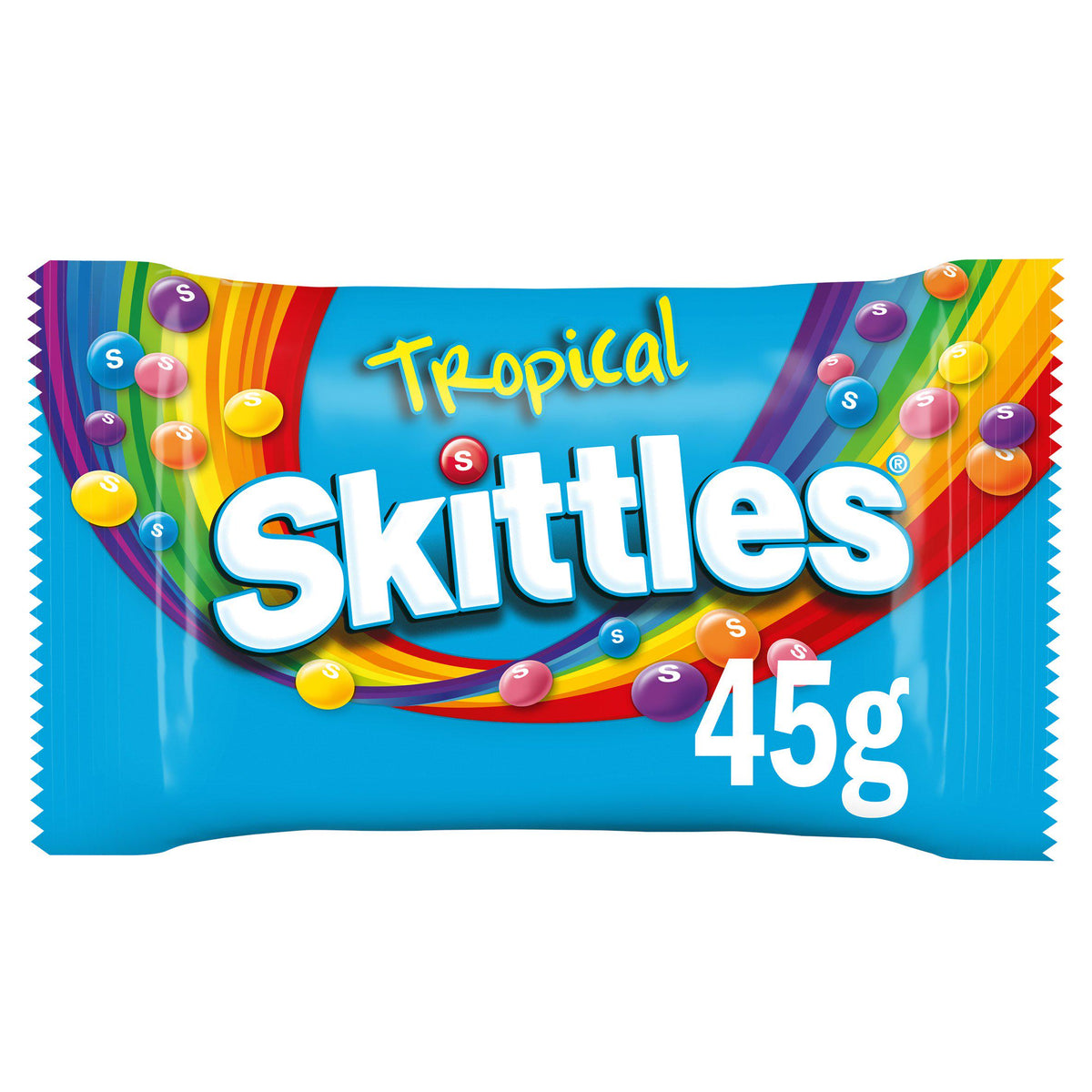 Skittles sweets tropical 45g, UK version