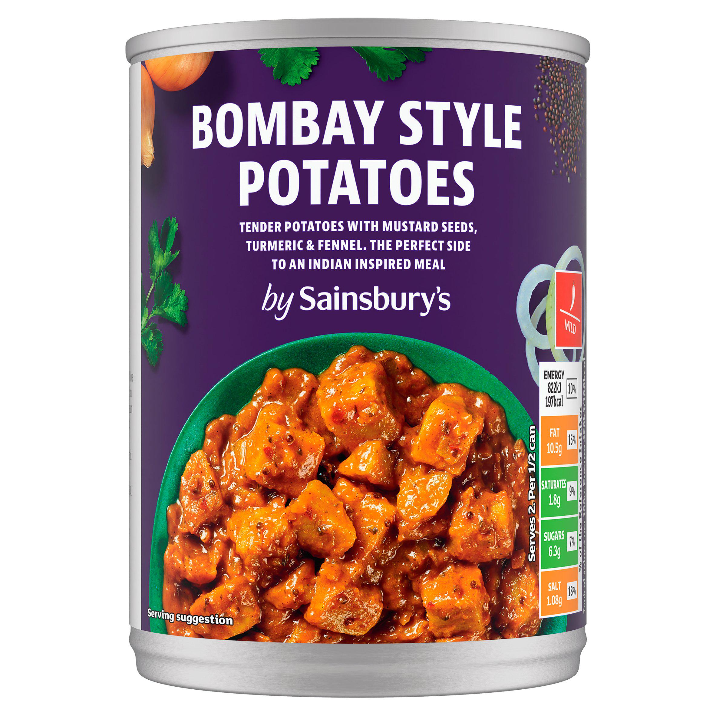Sainsbury's Bombay Potatoes 392g, imported from the UK