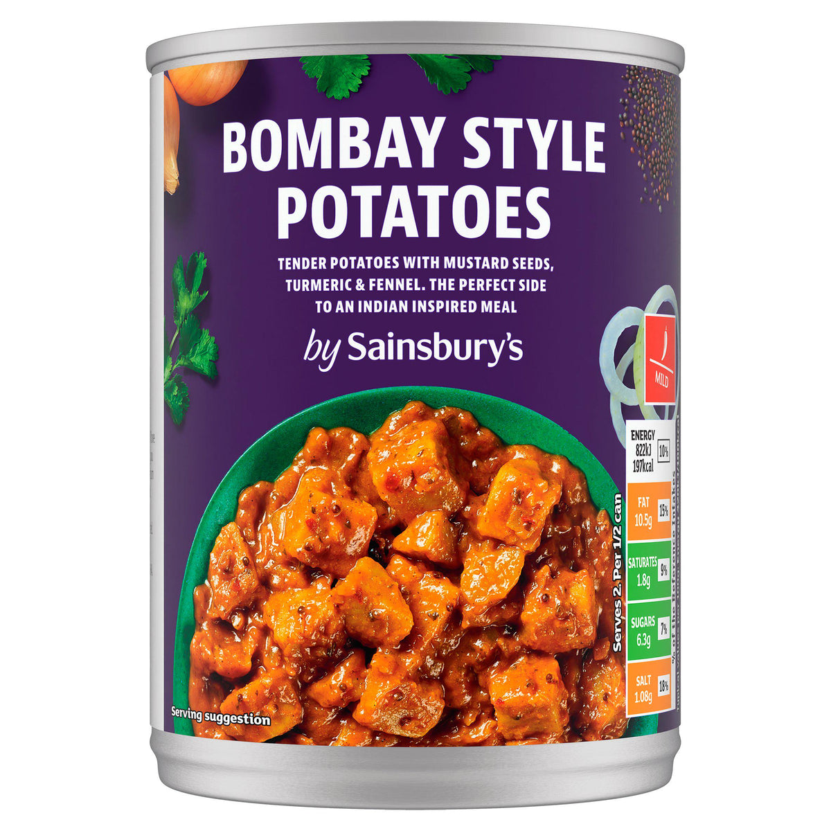 Sainsbury's Bombay Potatoes 392g, imported from the UK
