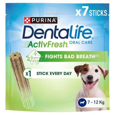 Sainsburys Purina Dentalife ActivFresh Small Dental Chicken Dog Chews Sticks 7 Pack- Buy online at McGrocer