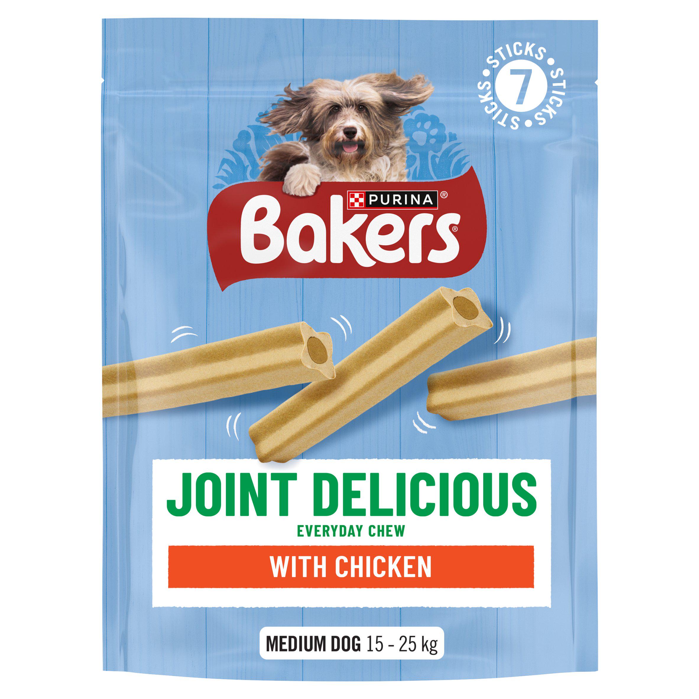 Bakers chicken dog chews joint health 180g - British product