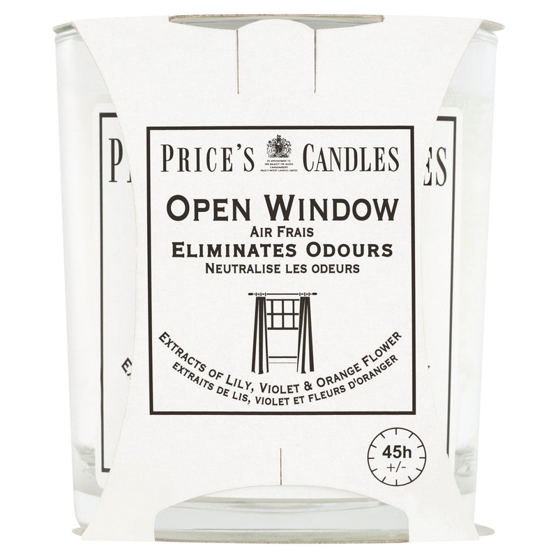 Price's Open Window Candle jar, UK version