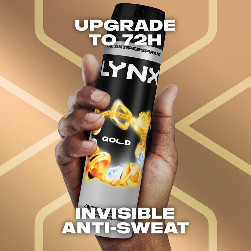 Lynx Gold antiperspirant deodorant for men 250ml (British brand)