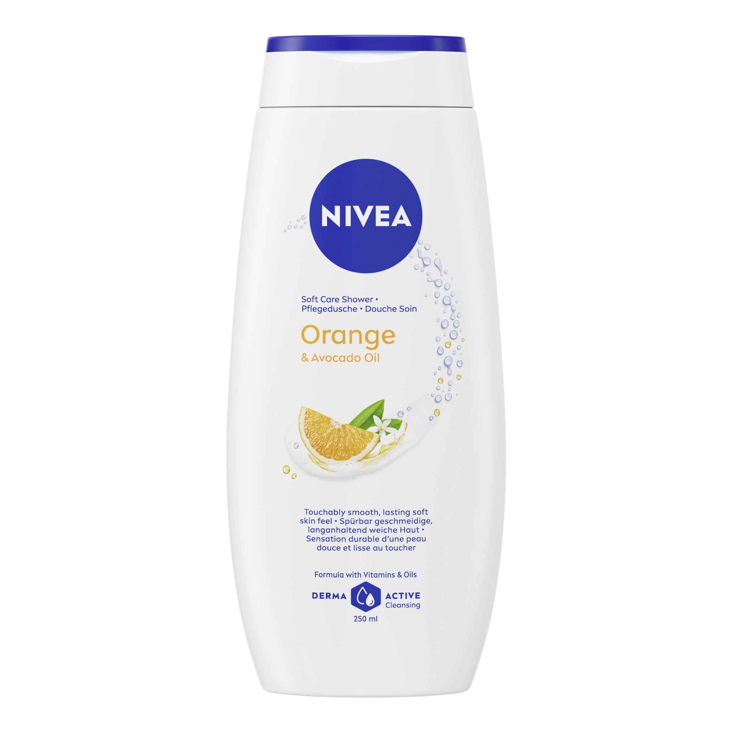 Nivea indulgent moisture orange shower gel 250ml, UK version