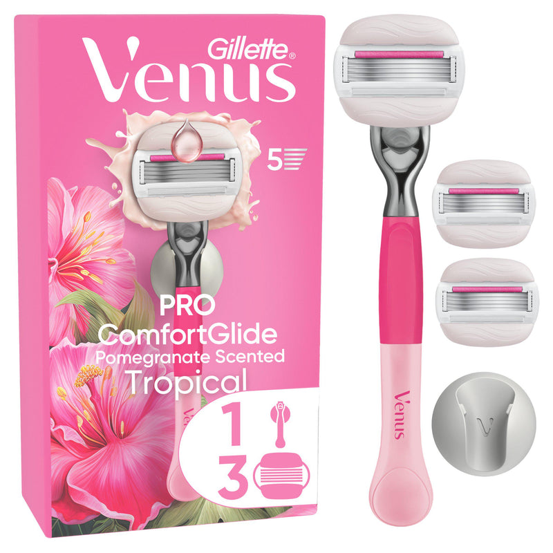 Gillette Venus Pro ComfortGlide Tropical women's razor, UK version