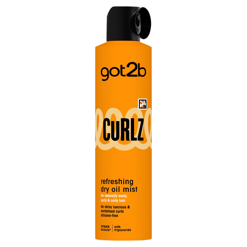 Schwarzkopf Got2b Curlz dry oil mist 200ml (British brand)