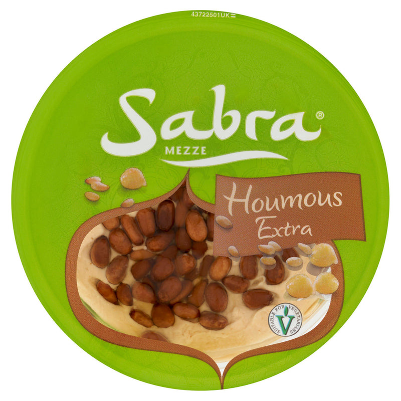 Sabra Houmous Extra 350g chickpea and pine nut dip - British product
