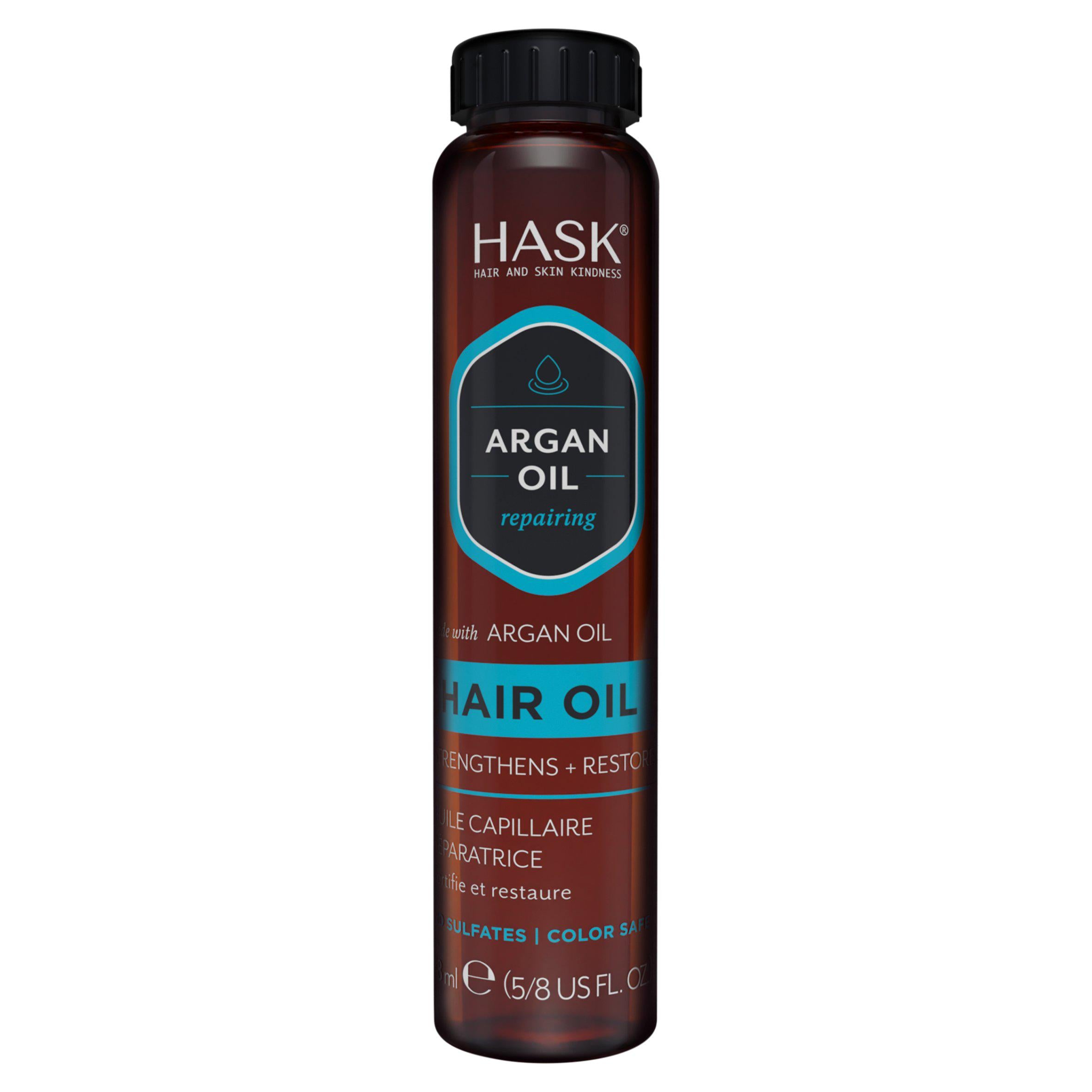 Hask Argan Oil of Morocco repairing hair treatment 18ml bottle, UK version
