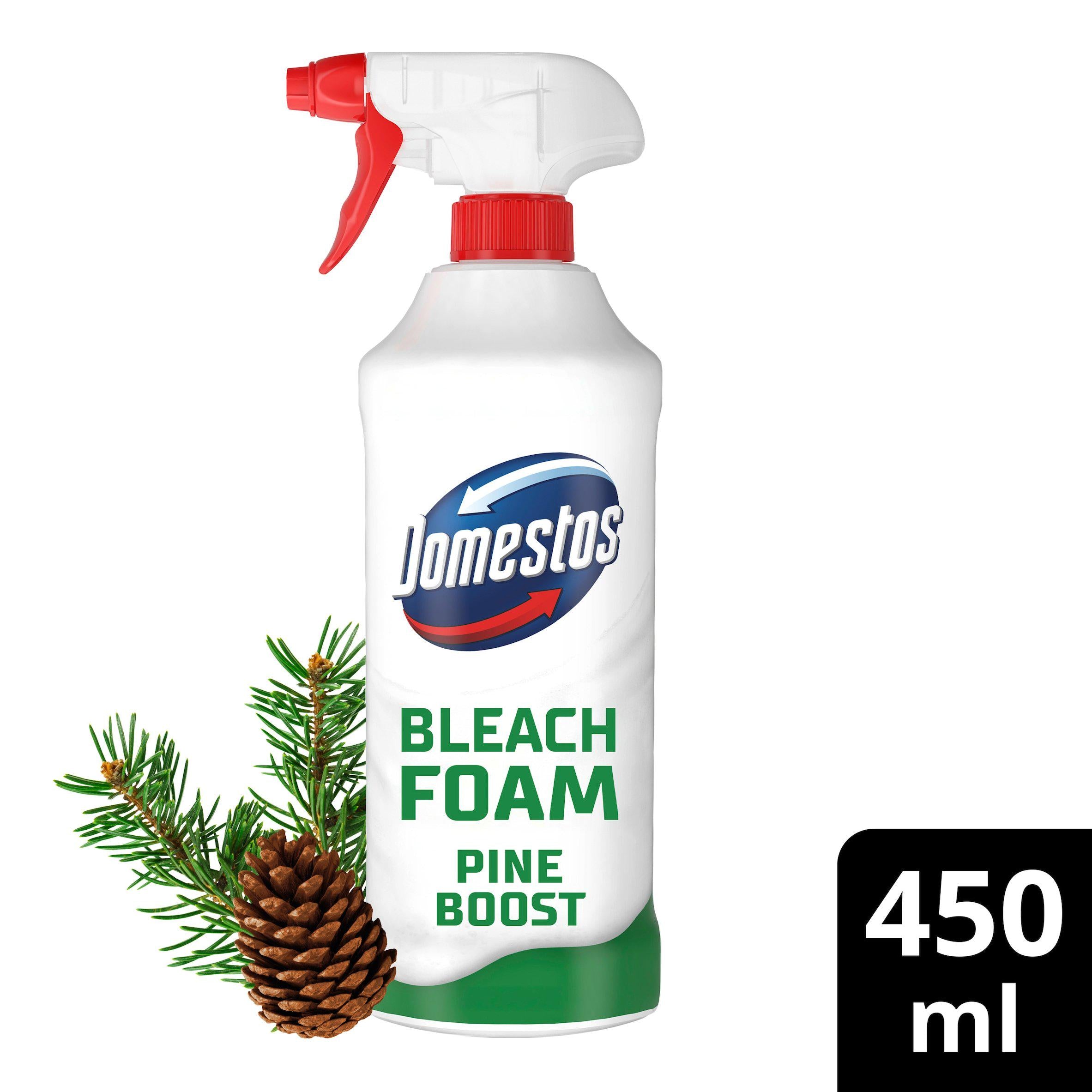 Domestos bleach foam Pine Boost 450ml (British brand)