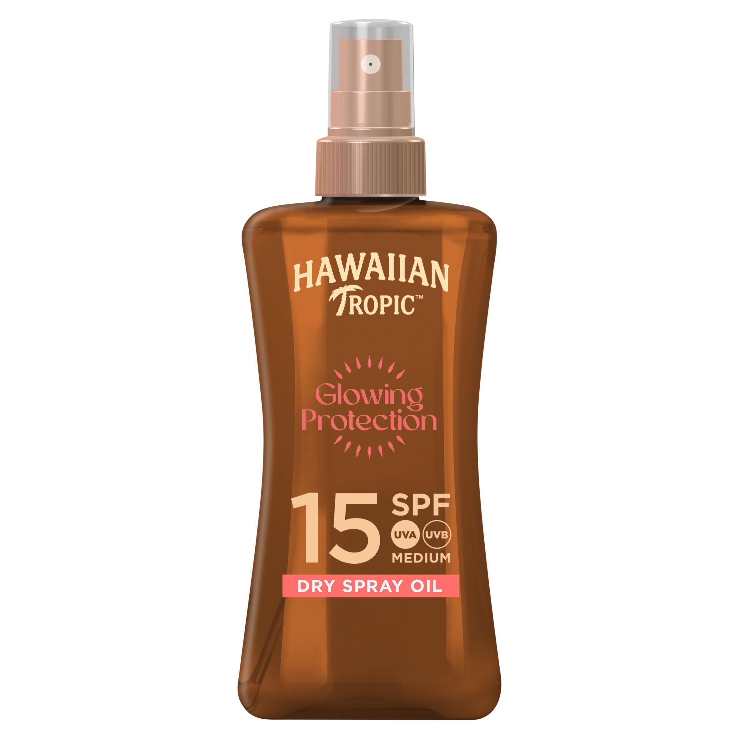 Hawaiian Tropic Glowing Protection Sunscreen Dry Oil SPF 15 200ml