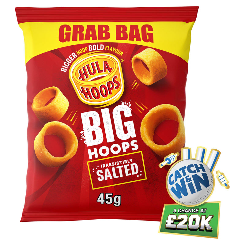 Hula Hoops Big Hoops salted crisps 45g - British product