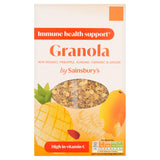 Sainsbury's Granola Mango Pineapple Almond Turmeric Ginger 400g - British product