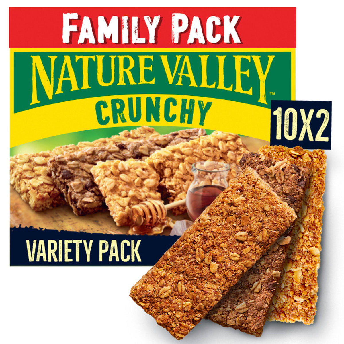 Nature Valley Crunchy Variety Pack Cereal Bars 10x42g
