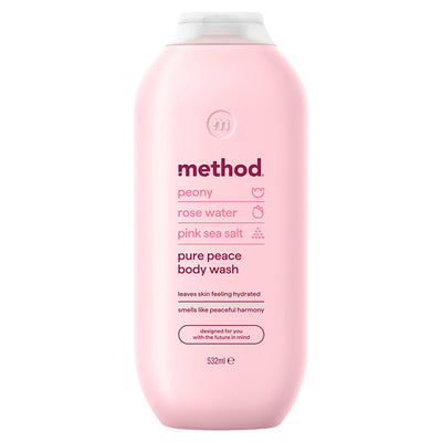 Sainsburys Method Pure Peace Body Wash 532ml- Buy online at McGrocer