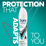 Sure Invisible Aqua deodorant spray 250ml, imported from the UK