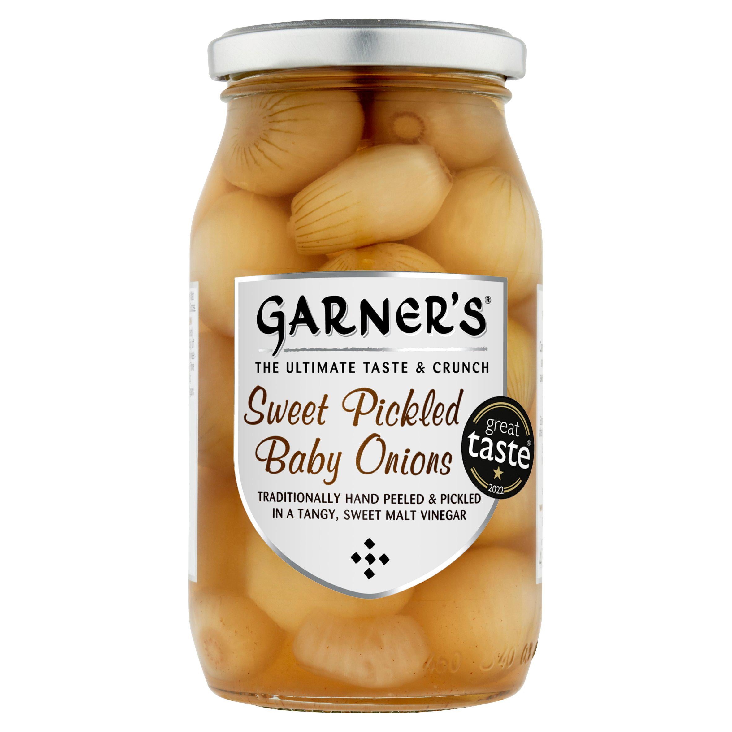 Garner's Pickled Baby Onions 454g, UK version
