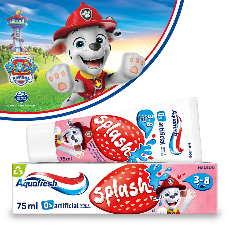 Aquafresh Paw Patrol Splash toothpaste 75ml (British brand)