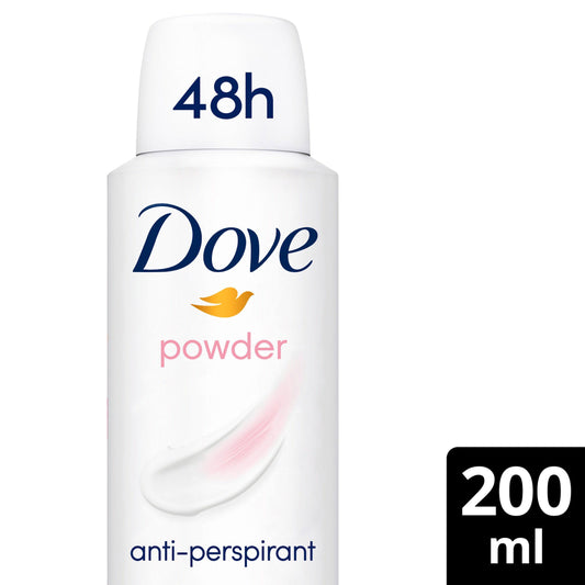 Dove Powder Antiperspirant Deodorant Spray 200ml GOODS Sainsburys   
