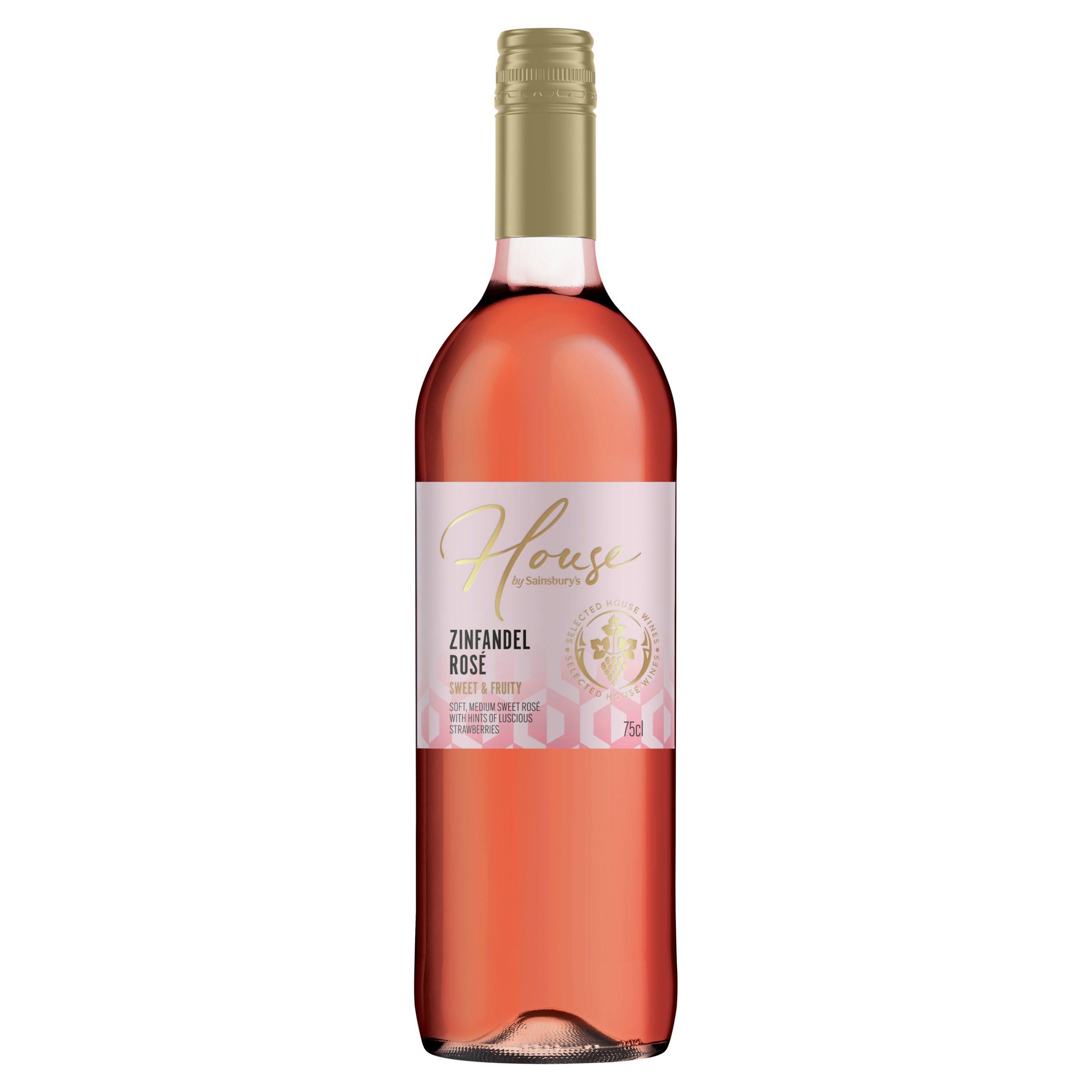 Sainsbury's Zinfandel rosé wine 75cl - British product