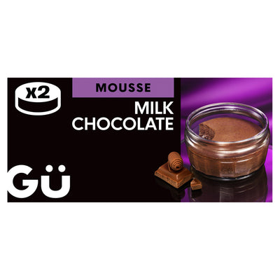 Sainsburys Gü Milk Chocolate Mousse 2 x 52g- Buy online at McGrocer